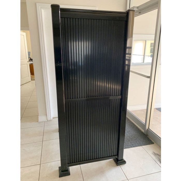 Aluminium slat fence gate gates panels screens privacy aluminum monument screen slats fencing colorbond panel au installation perth extension wooden