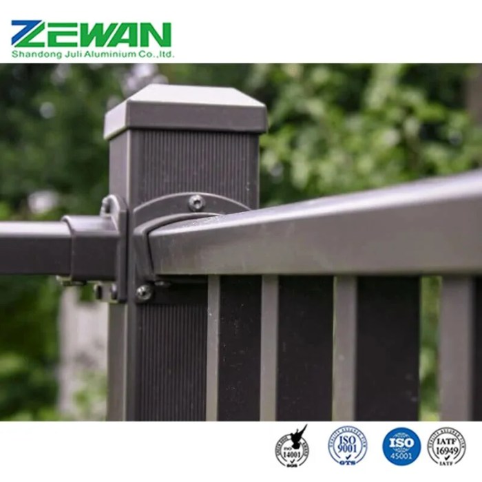 Aluminum rail railing base peak hand handrail rails depot deck systems post fence homedepot ft 5x2 quality high share cover