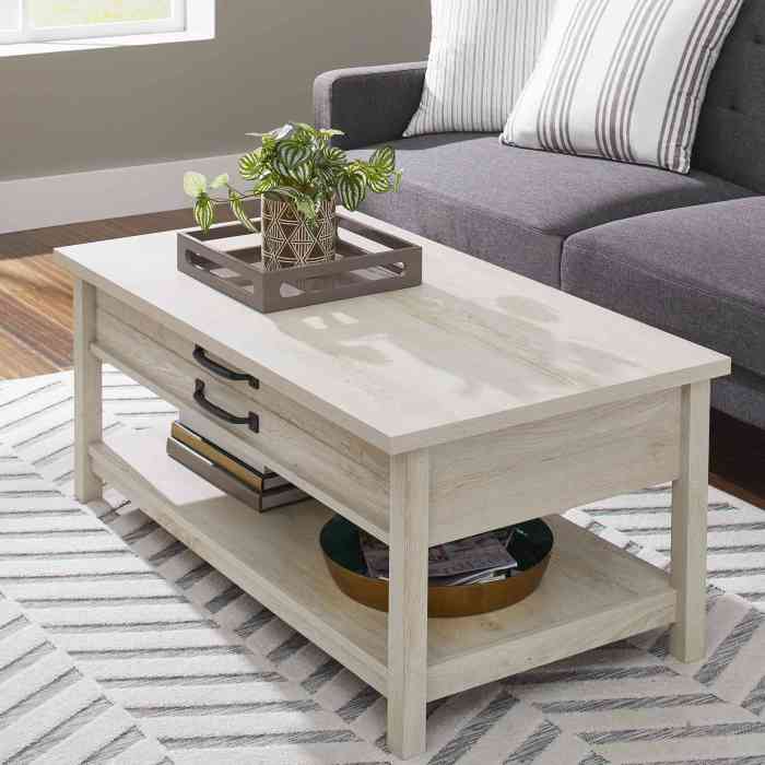 Table basse qui se releve