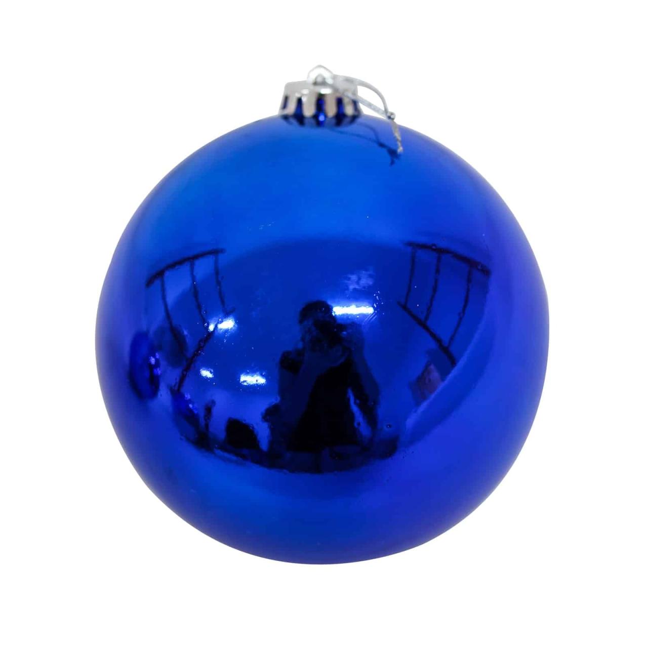 Boule de noel bleue