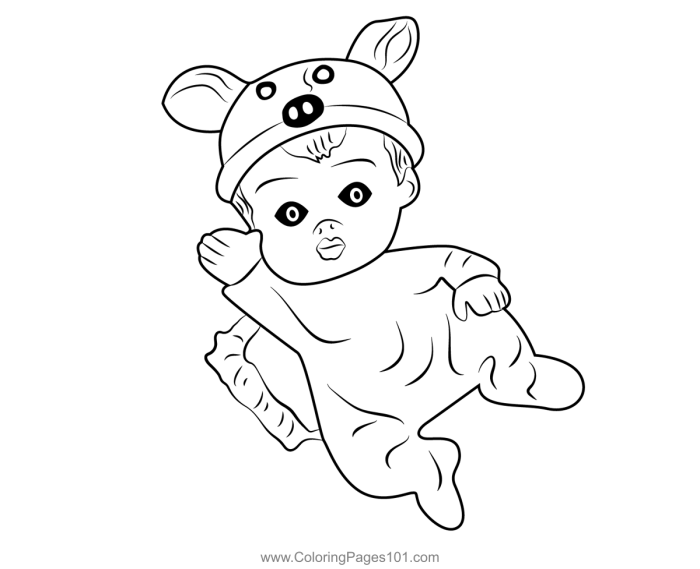 Dessin a colorier bebe