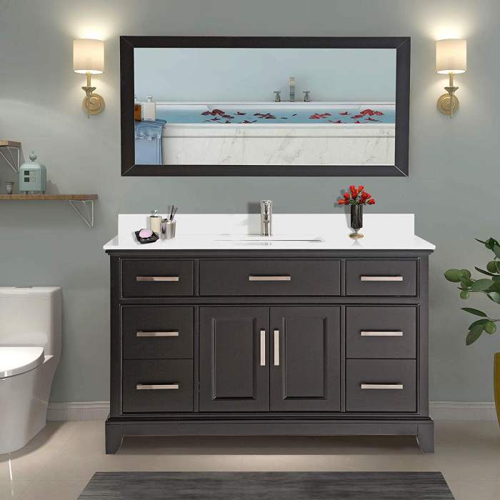 Vanity bathroom 24 white inch cabinet sink vanities deep lander wide bathrooms small build inspiration cabinets drawers modern contemporary need