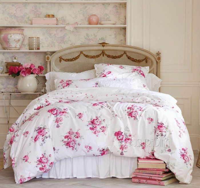 Linge de lit shabby chic