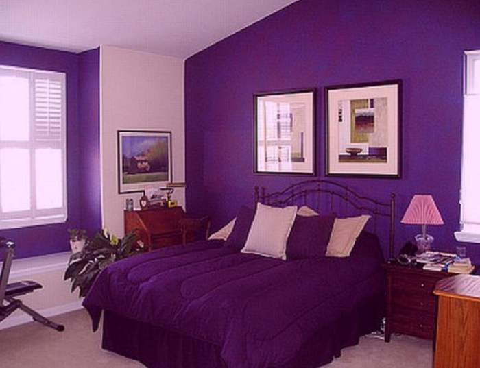 Blue purple room bedroom kids designs bedrooms interior space ideas decoration sleeping calm quiet beautiful related wall