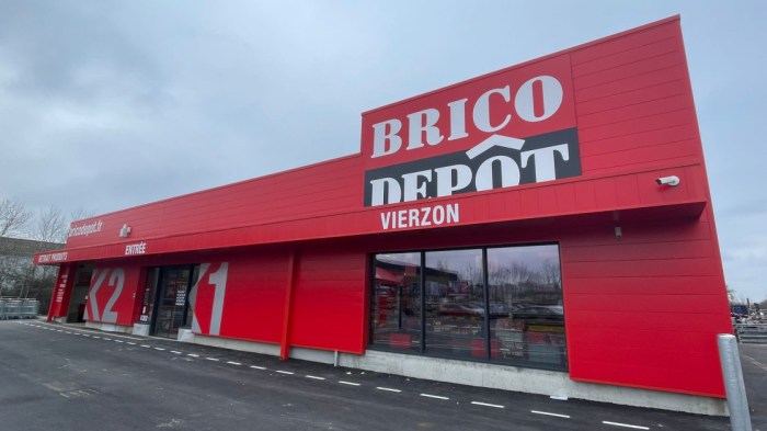 Brico depot kingfisher units former six under brand relaunched completed improvement retailer redecoration inauguration their has