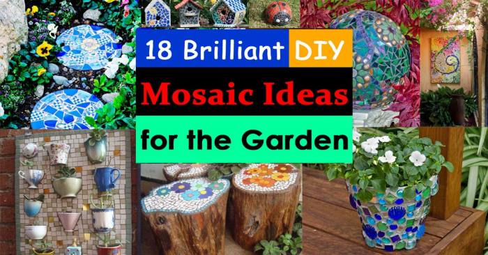 Meilleures idees de projet de mosaique de jardin bricolage