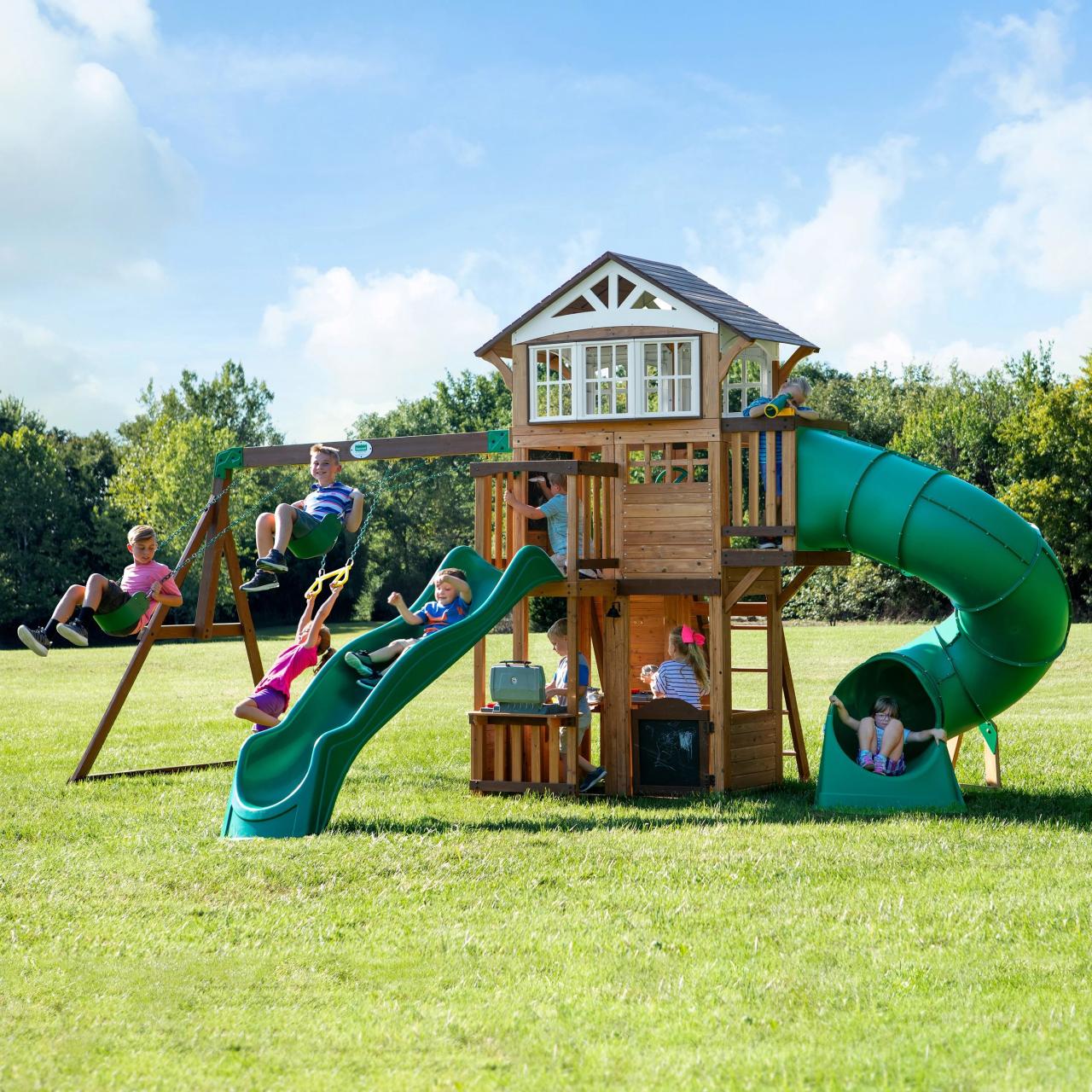 Slide swings wooden climbing walmart