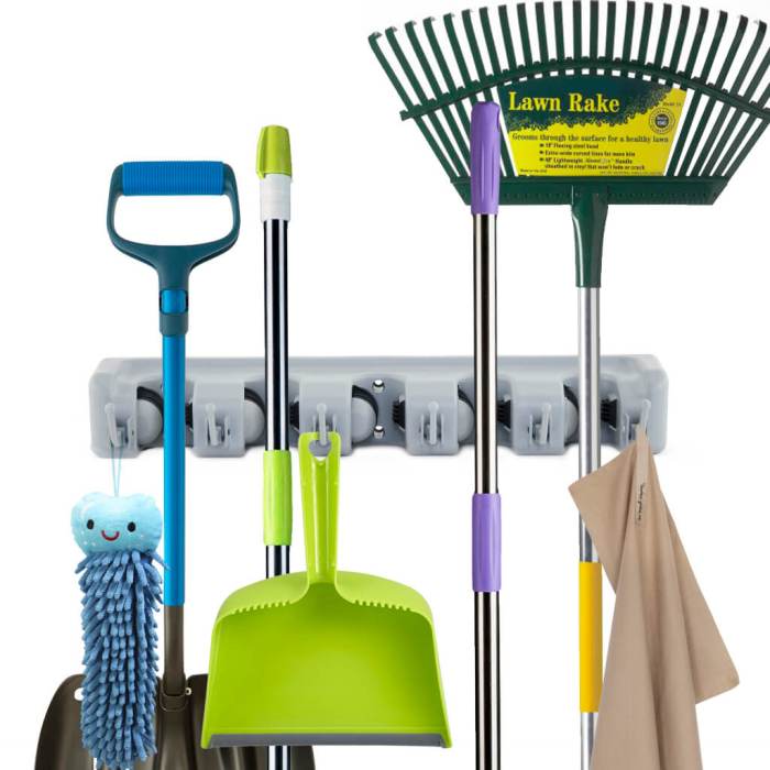 Broom mop mount extend bristles