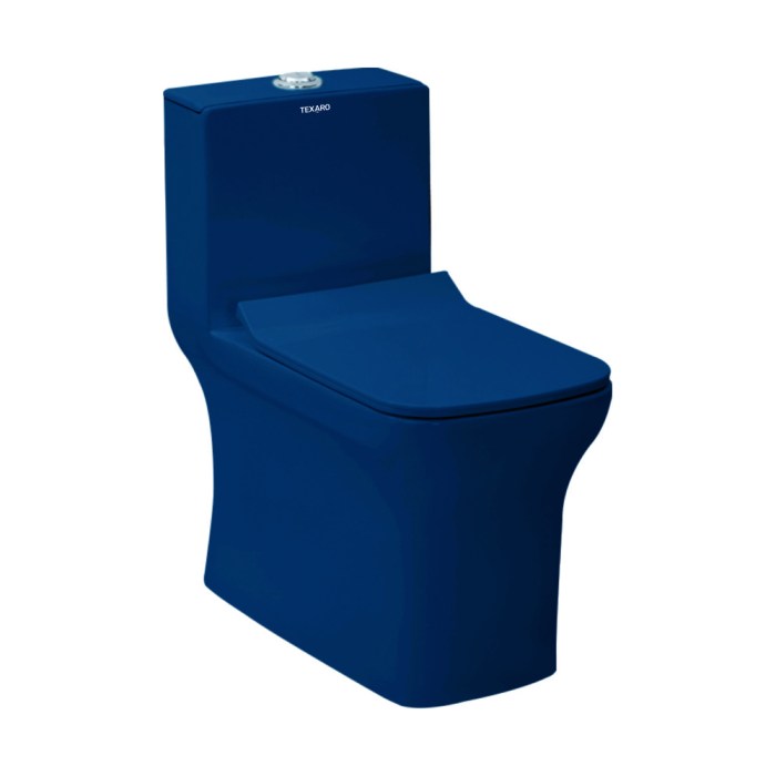 Toilet blue ceramic color piece innovative origin place