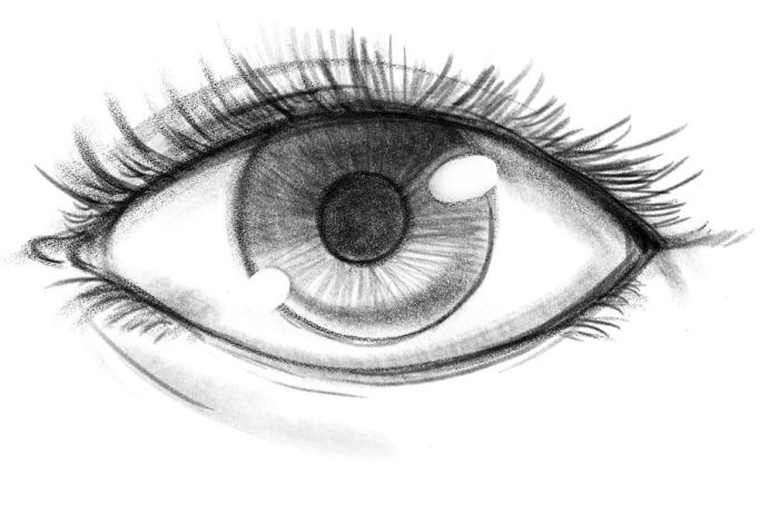 Dessin dun oeil facile