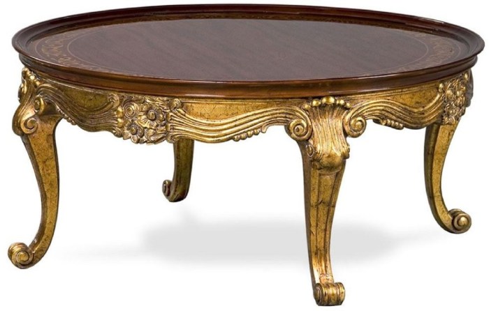 Table basse style baroque