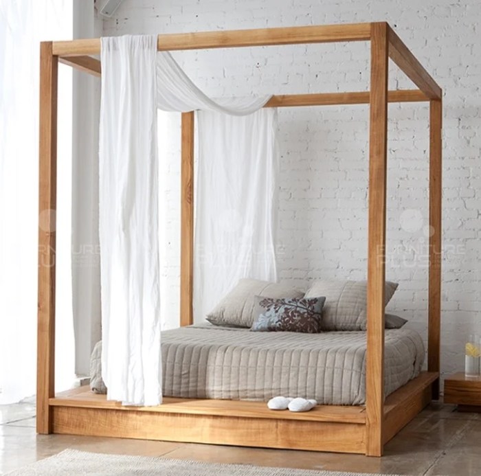 Canopy bed frame cb2 king