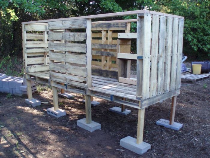 Chicken coop pallet diy plans tractor build pallets made small less than they