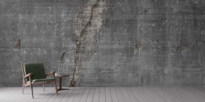 Concrete light effect wallpaper wall mural wallpapered