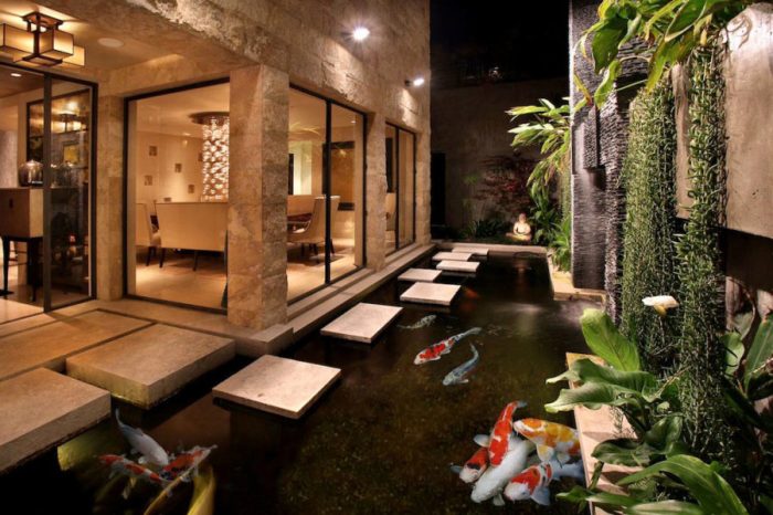 Koi modern water pond ideas designs garden ponds gardens homes sublime interiors pros