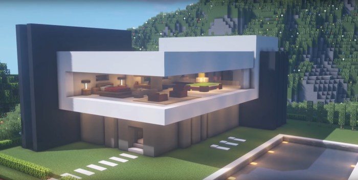 Minecraft maison moderne defroi