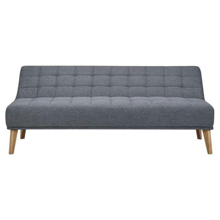 Banquette lit clic clac porto uni gris anthracite