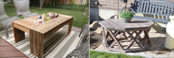 Meilleures idees de conception de tables dexterieur pour lete