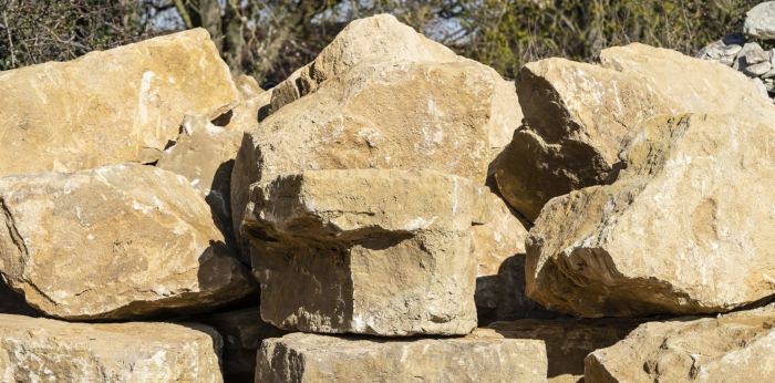 Rockery boulders