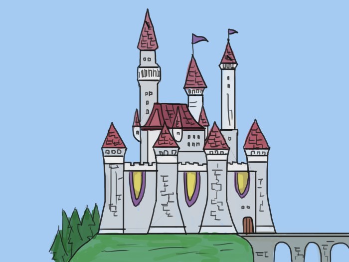 Comment dessiner un chateau fort