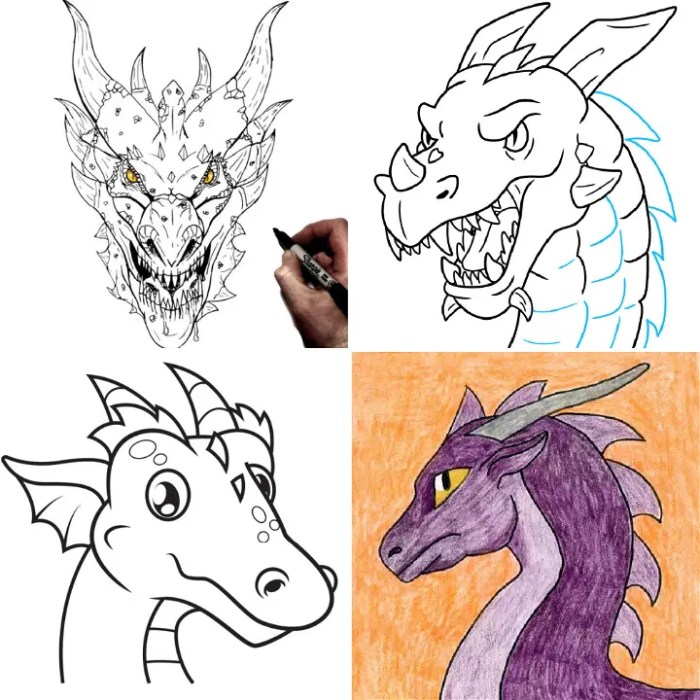 Dragon draw kids dragons head drawing drawings me projects but artprojectsforkids learn painting seems ages sometimes rather complex visit they