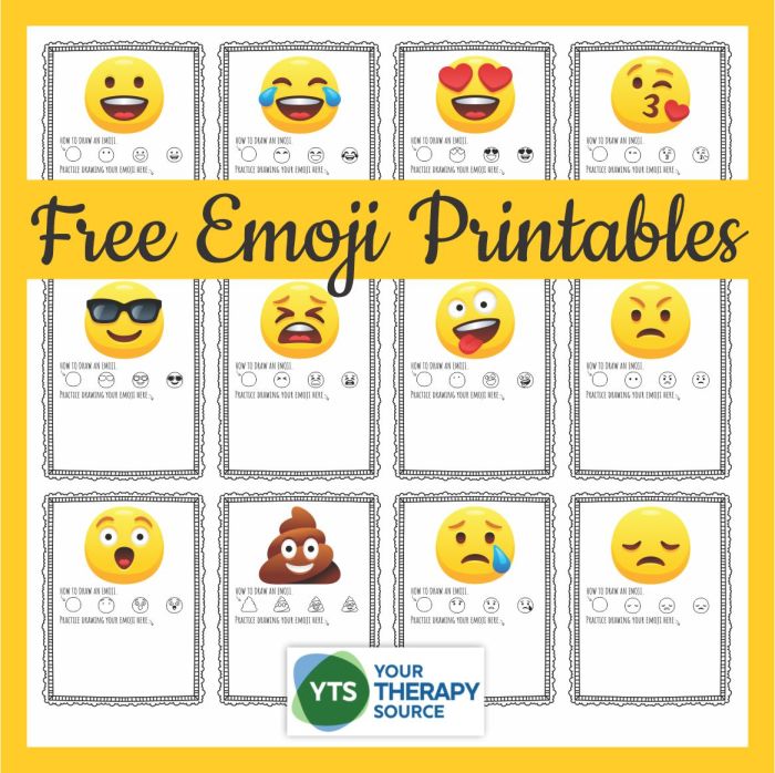 Emoji a imprimer en couleur gratuit