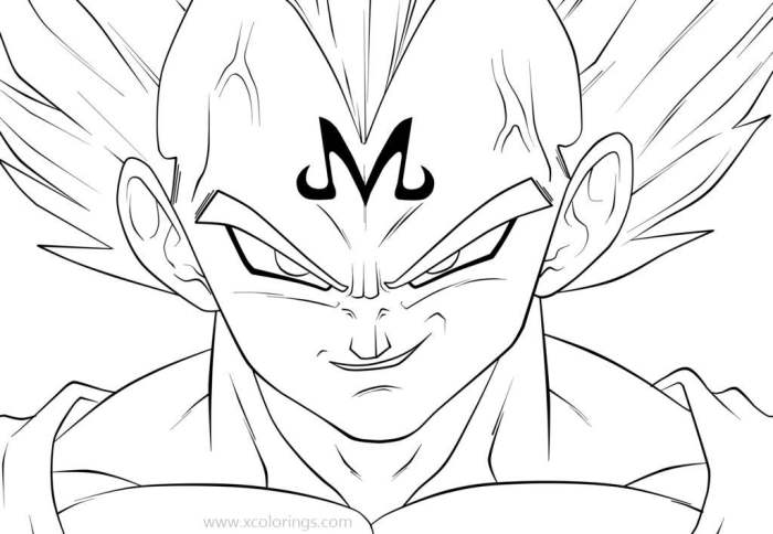 Vegeta dessin facile