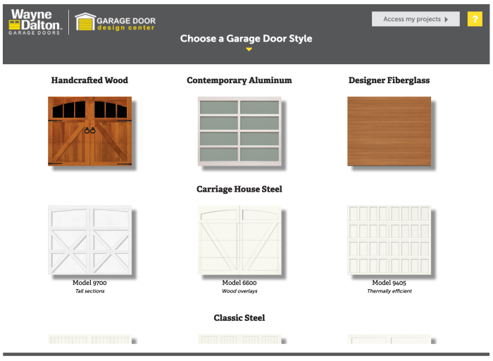 Garage door dalton wayne sectional steel source