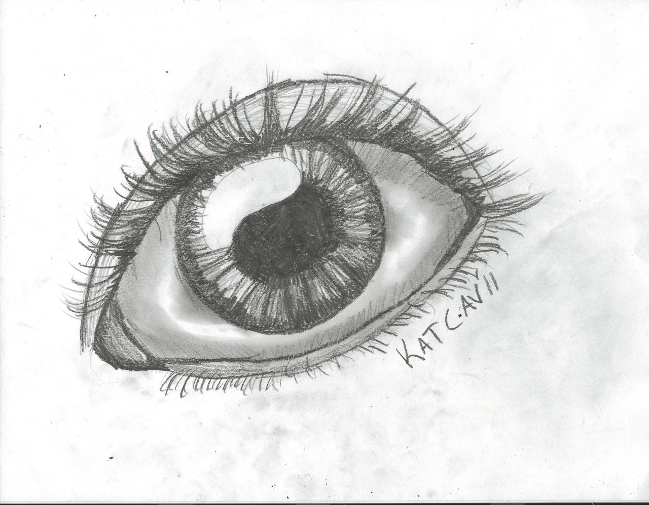 Dessin dun oeil facile