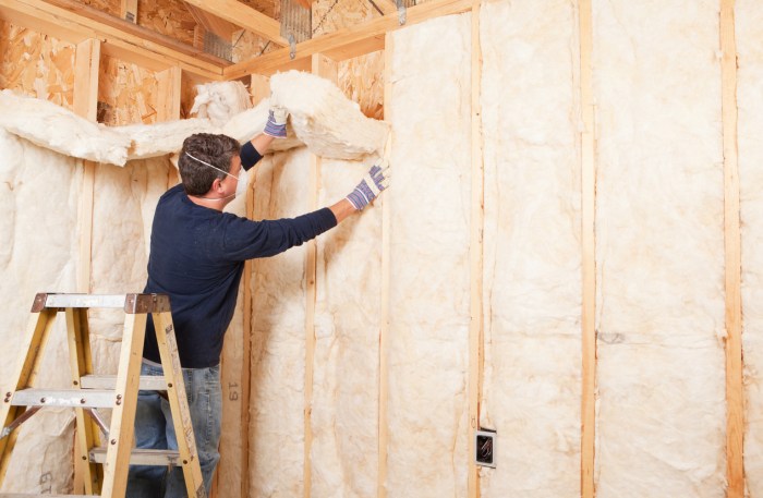 Basement insulating insulation batting fiberglass install semiglossdesign framing finished