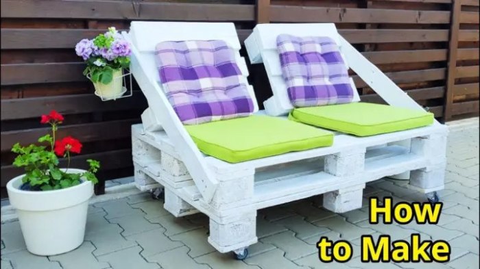 Pallet bench diy