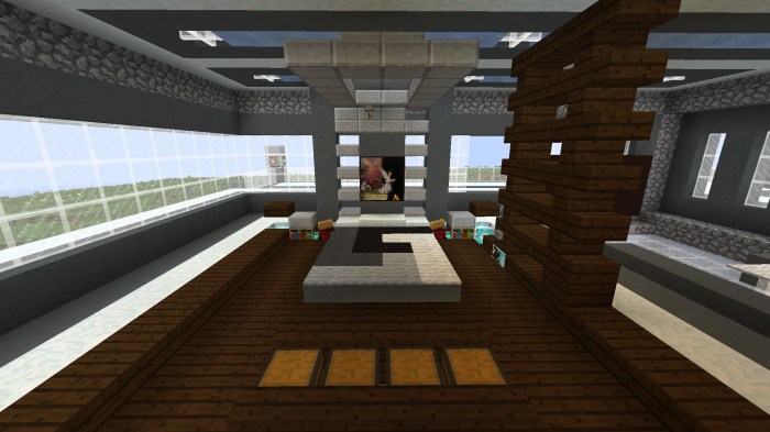 Chambre minecraft moderne