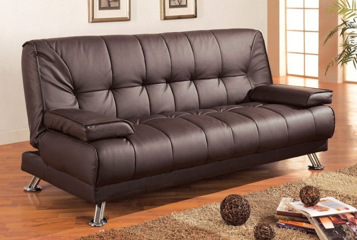 Sofa clack click bed convertible leather