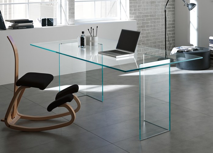 Bureau en verre fly