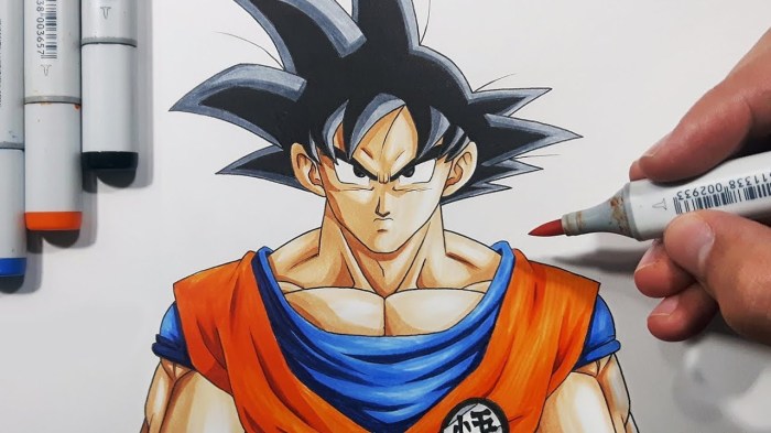 Comment dessiner goku