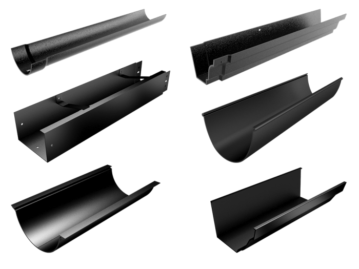 Gutters aluminium gutter downpipes ogee moulded