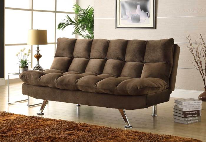 Sofa grey futon bed clack click callie elegant homelegance microfiber graphite futons contemporary sofas homelement sleeper gray previous next furniture