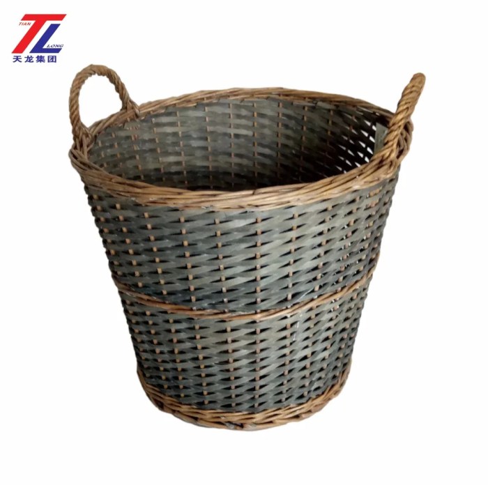 Wicker wholesale basket baskets handles white cheap