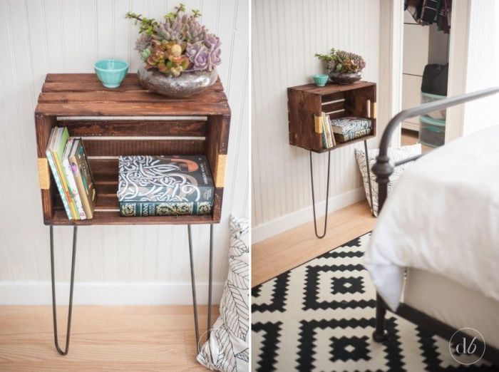 Nightstand minimalist drawer