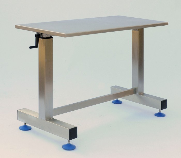 Adjustable table packing height steel tables stainless medical stanless extended custom trolley fabrication benches