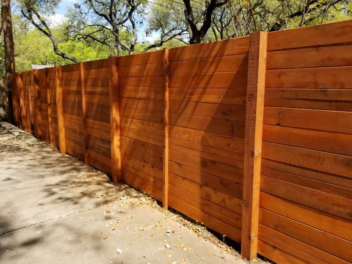 Privacy illusions fences mahogany good fencing illusionsfence neighbor v300 stained groove tongue