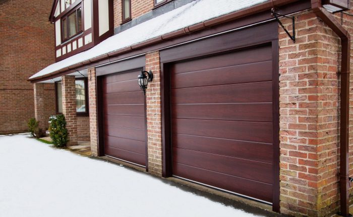 Pose d une porte de garage sectionnelle