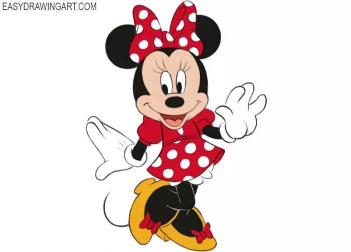 Dessin de minnie a imprimer