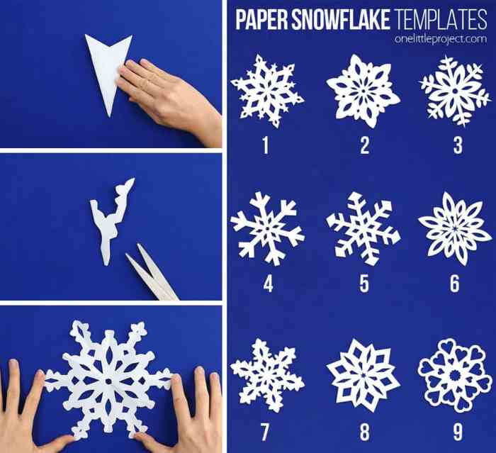 Flocon de neige en papier facile