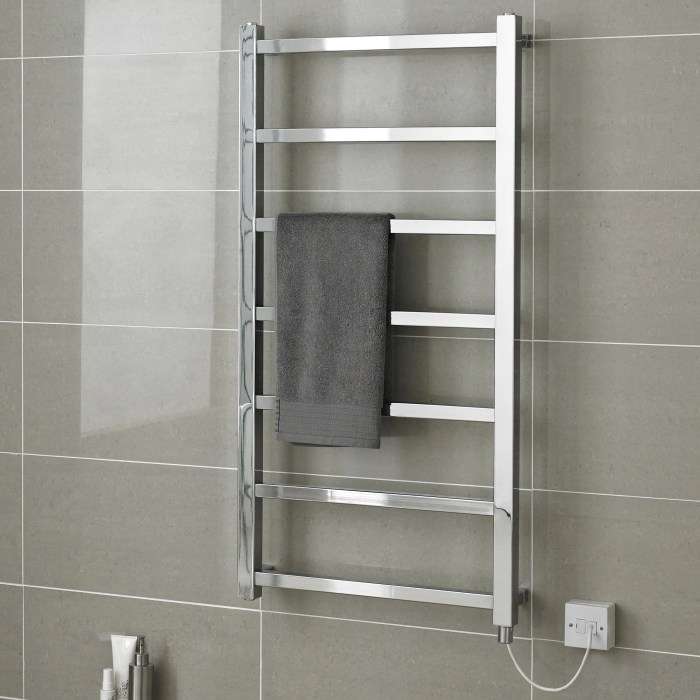 Towel heated rail electric wall hudson reed eton mount