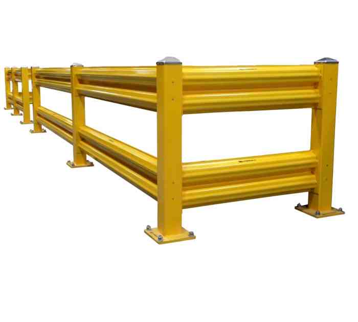 Portable system railing guardrail systems guardrails freestanding