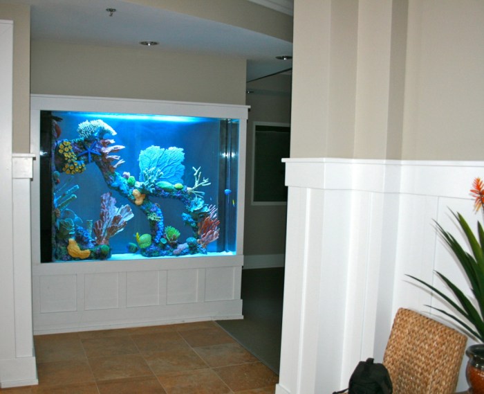 Aquarium room modern dividers wall interior spectacular cabinet