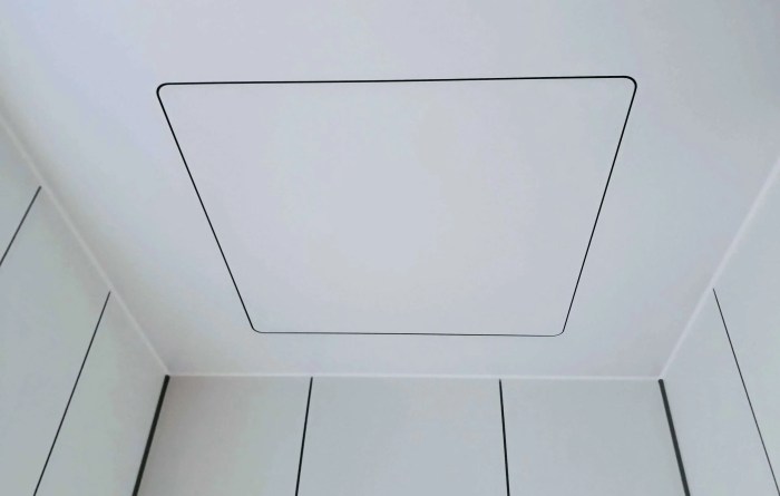 Cache trou plafond castorama