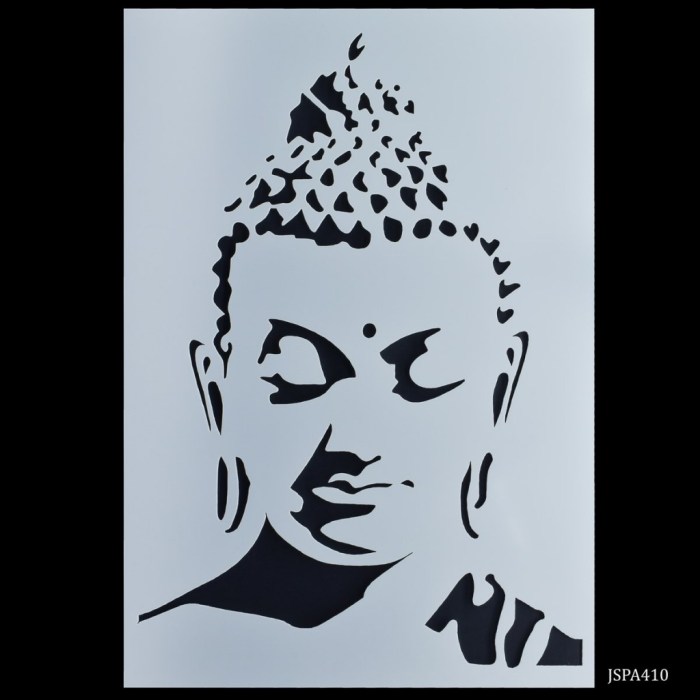 Buddha stencil laser cut stencils etsy reusable tattoo mylar cutting designs stenciling wall silhouette fp02 drawing patterns paint save choose