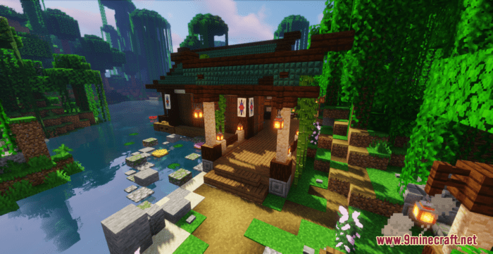 Petite maison japonaise minecraft